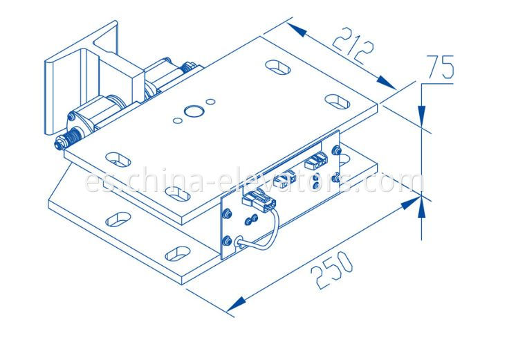 Dispositivo de sujeción de riel electromagnético RCD-2 para ascensores RCD-2 Electromagnetic Rail Clamping Device for Elevators